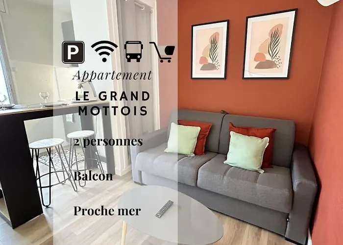 050 - Le Grand Mottois Studio, 2Pers - 100M Plage